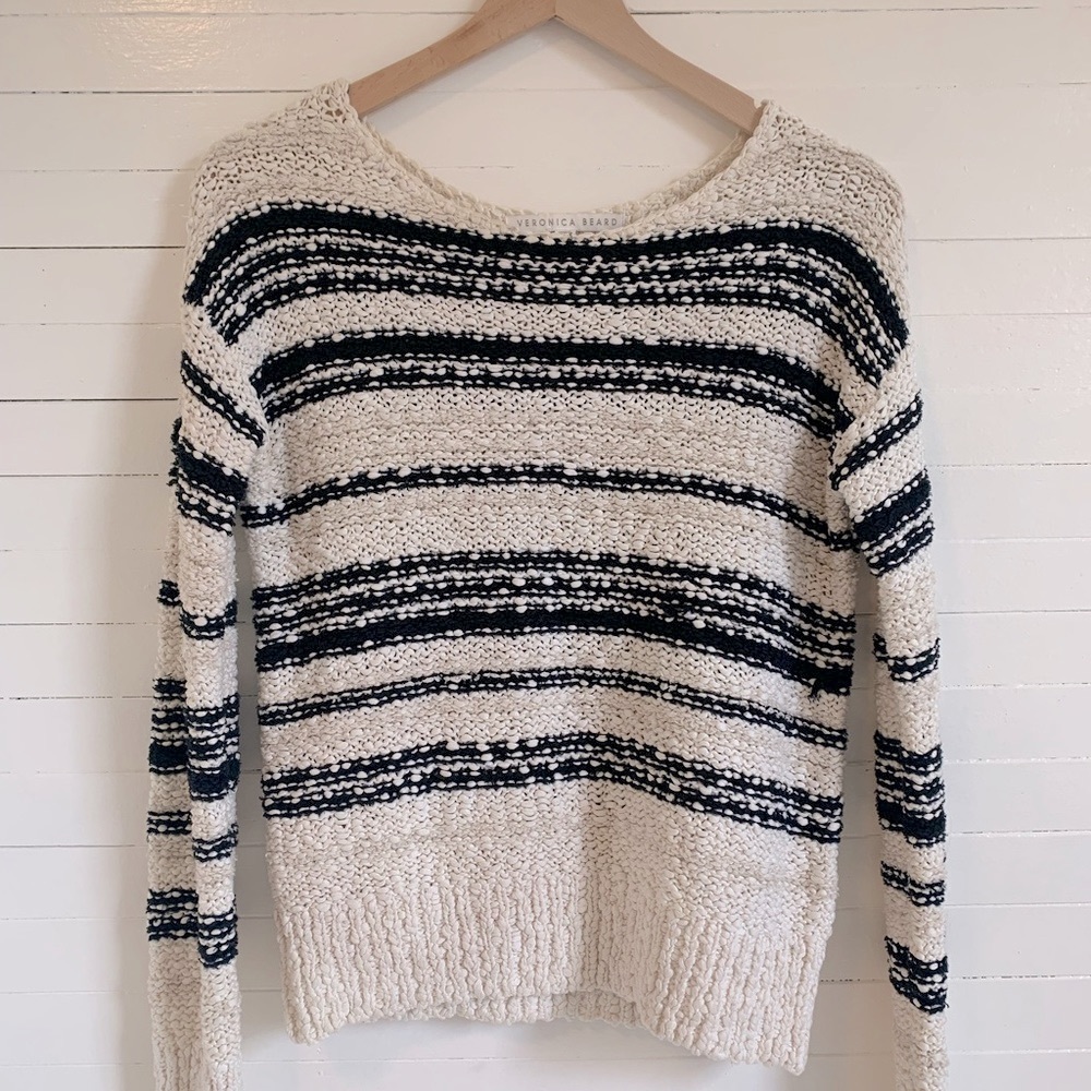 Veronica Beard Cahuilla Textured Bateau Sweater